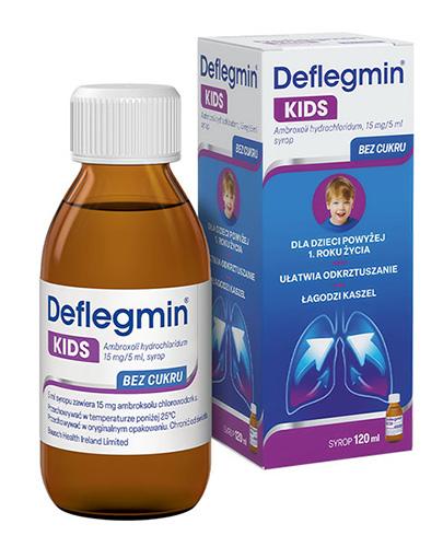 Deflegmin Kids, 15 mg/5 ml, syrop dla dzieci, 120 ml